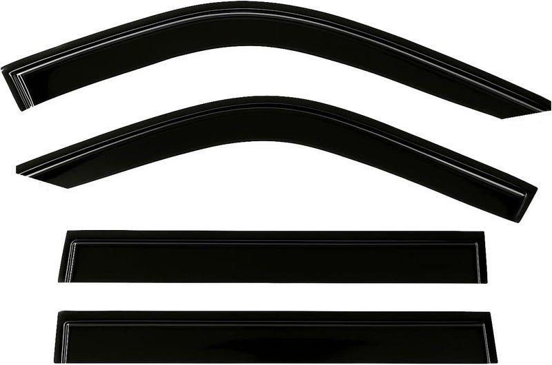 Optimal Co 2018-2024 Tape-On Rain Guards for Ford Expedition Extra Thick Side Window Visor Deflectors XL STX XLT MAX Limited King Ranch Platinum 2019 2020 2021 2022 2023 - Image 2